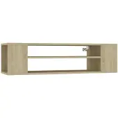 vidaXL Tv-hangmeubel 100x30x26,5 cm bewerkt hout sonoma eikenkleurig