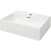 vidaXL Wastafel met kraangat wit 51,5x38,5x15 cm keramiek