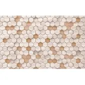 Komar Vliesbehang Digitale print vlies - Woodcomb braun - Afmeting 400 x 250 cm (1 stuk)