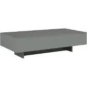 vidaXL Salontafel 115x55x31 cm MDF hoogglans grijs