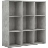 vidaXL Boekenkast 98x29x97,5 cm bewerkt hout betongrijs