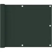 vidaXL Balkonscherm 75x400 cm oxford stof donkergroen