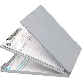 Westcott aluminium klembord met opbergvak en omslag A4 staand