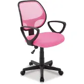 Acaza Bureaustoel Buritos - Solide, Verstelbaar en Ergonomisch - Roze