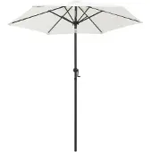 vidaXL Parasol 200x224 cm aluminium zandwit