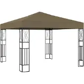 vidaXL Prieel 3x3 m stof taupe