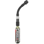 Zéfal EZ Control FC Fietspomp – CO2 Fietspomp – SV/AV – Inclusief Verlengstuk – Aluminium – Zwart/Zilver