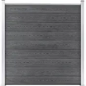 vidaXL Tuinhek van composietmateriaal (WPC), 180 x 186 cm, grijs