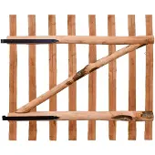 vidaXL Poort enkel 100x90 cm geïmpregneerd hazelaarhout