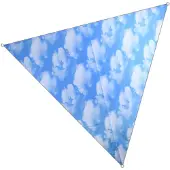 Esschert Design schaduwdoek Hemel 282 cm polyester blauw