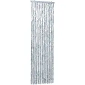 vidaXL Vliegengordijn 56x185 cm chenille wit en grijs