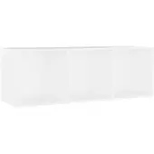 vidaXL Tv-meubel 107x35x37 cm bewerkt hout wit