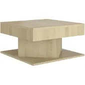 vidaXL Salontafel 57x57x30 cm bewerkt hout sonoma eikenkleurig