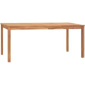 vidaXL Tuintafel 180x90x77 cm massief teakhout