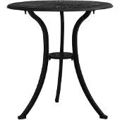 vidaXL Tuintafel 62x62x65 cm gietaluminium zwart