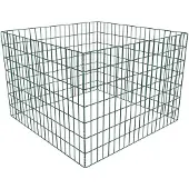 vidaXL Compostbak vierkant 100x100x70 cm mesh