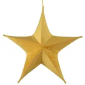 Tom Kersthanger Maria Ster 40 Cm Fluweel Donkergeel