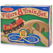 Melissa & Doug - Houten Treinbaan Figure 8 (22 Dlg)