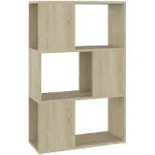 vidaXL Boekenkast/kamerscherm 60x24x94 cm bewerkt hout sonoma eiken