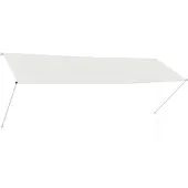 vidaXL Luifel uittrekbaar 350x150 cm crème