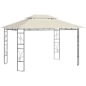 vidaXL Prieel 160 g/m² 4x3x2,7 m crèmekleurig
