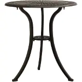 vidaXL Tuintafel 62x62x65 cm gietaluminium bronskleurig