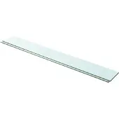 vidaXL Schappen 2 st 100x12 cm glas transparant
