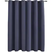 vidaXL Gordijn verduisterend met metalen ringen 290x245 cm antraciet