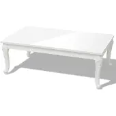 vidaXL Salontafel 115x65x42 cm hoogglans wit