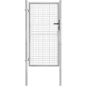 vidaXL Tuinpoort gegalvaniseerd staal 100x150 cm zilver