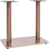 vidaXL Bistrotafelpoot 70x40x72 cm roestvrij staal messingkleurig