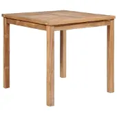 vidaXL Tuintafel 80x80x77 cm massief teakhout