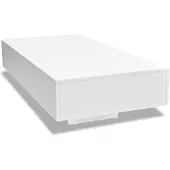 vidaXL Salontafel hoogglans wit