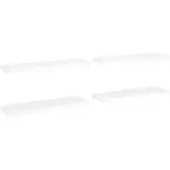 vidaXL Wandschappen zwevend 4 st 80x23,5x3,8 cm MDF wit