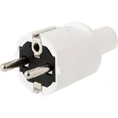 Q-Link Schuko stekker | (Randaarde/Penaarde, 16 A, PVC, Wit)