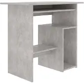 vidaXL Bureau 80x45x74 cm bewerkt hout betongrijs
