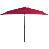 vidaXL Parasol met metalen paal 300x200 cm bordeauxrood