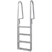 VidaXL Dok/zwembadladder met 4 treden aluminium 167 cm