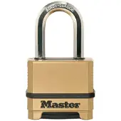 Masterlock 50mm padlock - zinc body with black thermoplastic outer cover for corr - M175EURDLF