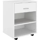 vidaXL Rolkast 46x36x59 cm bewerkt hout wit
