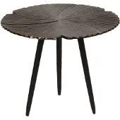 Clayre & Eef Bruine Bijzettafel Ø 40*31 cm 64627S