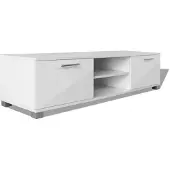vidaXL Tv-meubel 120x40,5x35 cm hoogglans wit