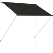 vidaXL Luifel uittrekbaar 150x150 cm antraciet