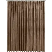 vidaXL Gordijn verduisterend met haken 290x245 cm fluweel beige