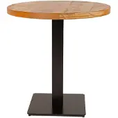 Dimehouse Industriële bistrotafel 70x70 rond metaal mangohout