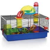 Beeztees HAMSTERKOOI LABYRINT ZWART BLAUW