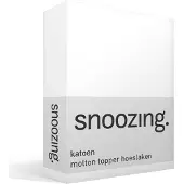 Snoozing katoen topper molton hoeslaken