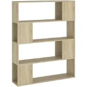 vidaXL Boekenkast/kamerscherm 100x24x124 cm sonoma eikenkleurig
