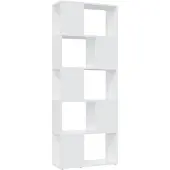 vidaXL Boekenkast/kamerscherm 60x24x155 cm bewerkt hout wit
