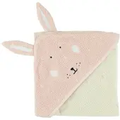 Trixie badcape Mrs. Rabbit 75x75cm roze unisex